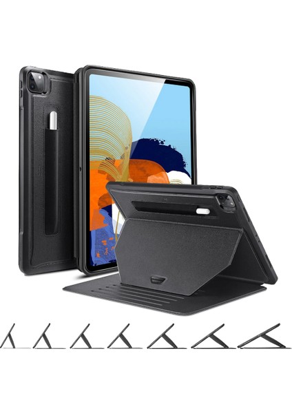 Apple iPad Air 13inç M2/M3 Kılıf Multifunction Leather Case A2836 A2837 A3006