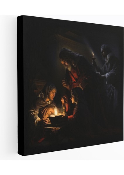 Rönesans Işık-Gölge Kanvas Tablo - Rönesans Duvar Dekorasyonu Rönesans Işık-Gölge