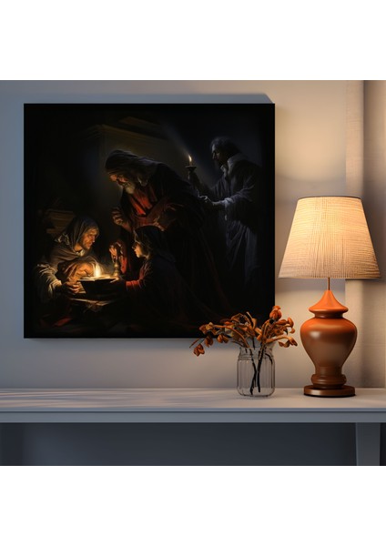 Rönesans Işık-Gölge Kanvas Tablo - Rönesans Duvar Dekorasyonu Rönesans Işık-Gölge fiyatları