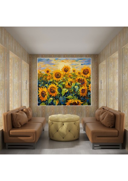 Dünyanın En Güzel Manzaraları - Ayçiçeği Tarlası Izlenimi - Dünyanın En Güzel Manzaraları Ayçiçeği Duvar Sanatı fiyatları