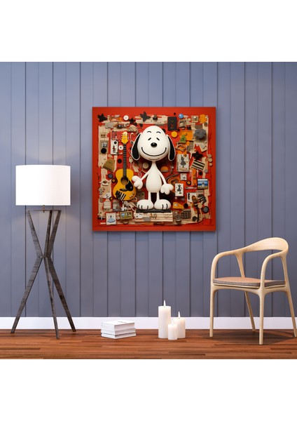 Snoopy Kanvas Tablo - Eğlenceli Kolaj Duvar Sanatı - Snoopy Kanvas Duvar Sanatı Eğlenceli Snoopy Kolaj Ikonik Pozlar ve Ifadeler fiyatları