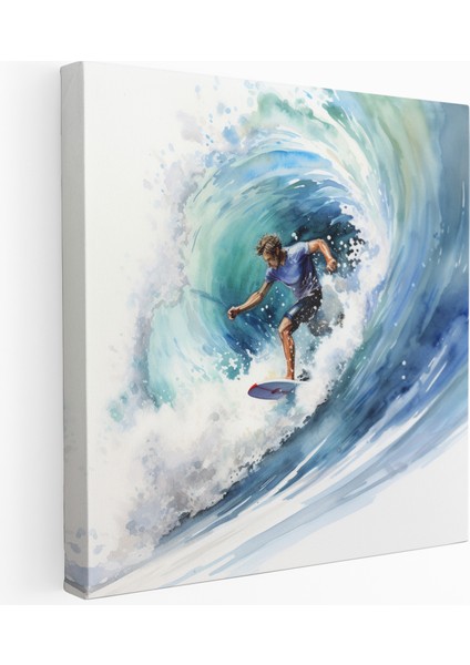 Heyecan Verici Sörf Macerası Kanvas Tablo