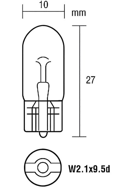 12V 5W Dipsiz T10 Ampul - Tüm Araç Markaları ve Modelleriyle Uyumlu, Uzun Ömürlü ve Enerji Tasarruflu, 10 Adet modelleri