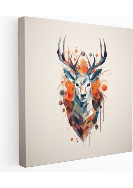 Vahşi Yaşam Kanvas Tablosu - Soyut Geometrik Hayvan Siluetleri - Vahşi Yaşam Hayvan Siluetleri Kanvas Tablo Kanvas Duvar Sanatı