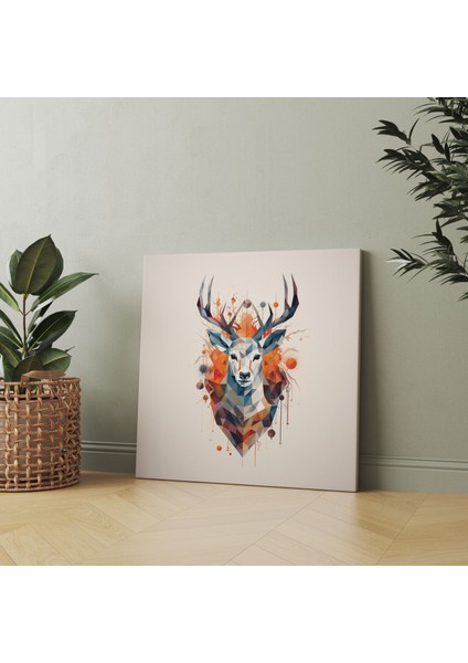 Vahşi Yaşam Kanvas Tablosu - Soyut Geometrik Hayvan Siluetleri - Vahşi Yaşam Hayvan Siluetleri Kanvas Tablo Kanvas Duvar Sanatı fiyatları