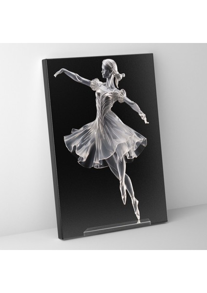 Gerçekçi Cam Heykel Duvar Dekorasyonu - Gerçekçi Cam Heykel Kanvas Duvar Sanatı Kanvas Tablo