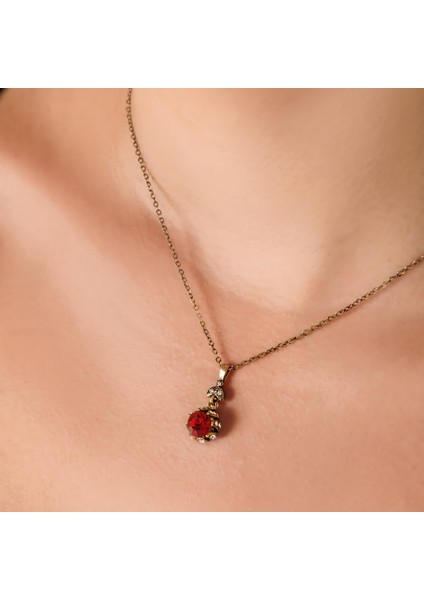 Kaz Ayağı Bordo Kadın 2'li Takı Seti Küpe Kolye Takım Bakır El Yapımı Kararma Yapmaz Kutulu modelleri