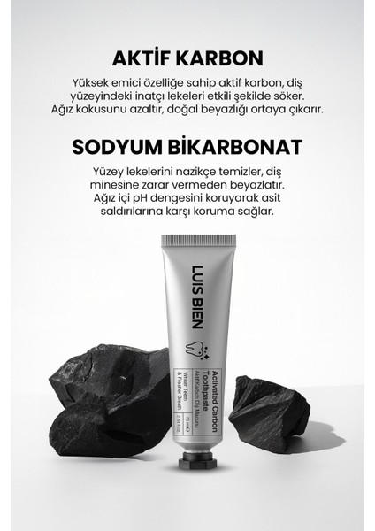 Diş Beyazlatma Macunu 75 ml Aktif Karbonlu Sararma ve Lekelere Karşı Ferah Aromalı fırsatları