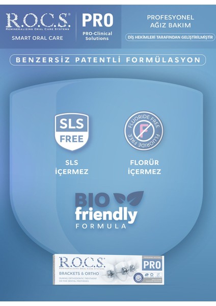 Pro Brackets & Ortho Diş Macunu - SLS İçermeyen, Güçlendirici ve Mineral Destekli, 74 gr, 1 Adet fırsatları