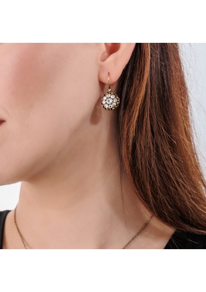 Güverseli Gül Kadın 2'li Takı Seti Küpe Kolye Takım Bakır El Yapımı Kristal Taşlı Kararma Yapmaz Kutulu fiyatları