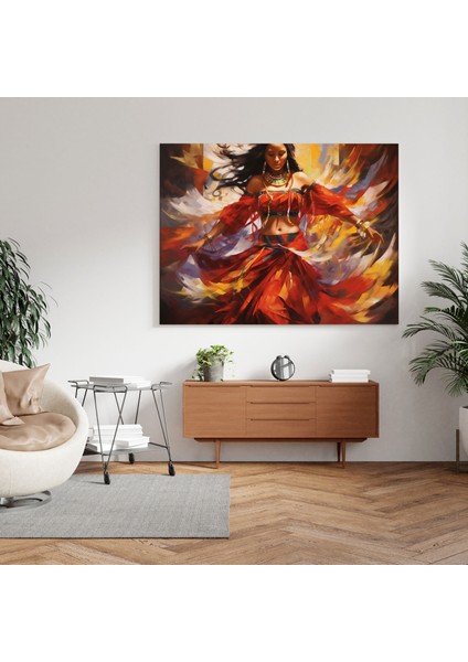 Kızılderili Dansçının Ruhu Kanvas Tablo - Kızılderili Dansçı Duvar Sanatı modelleri