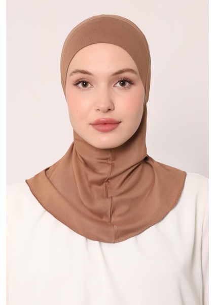Karamel Hijabchi Boyunluklu Bone modelleri