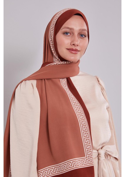 Taba Labirent Desen Medine Ipeği Şal fiyatları