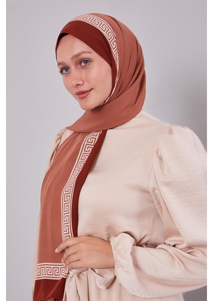 Taba Labirent Desen Medine Ipeği Şal modelleri