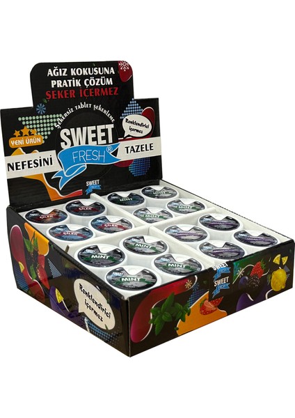 Şekersiz Şeker Karma Stand 10R*48'Lİ