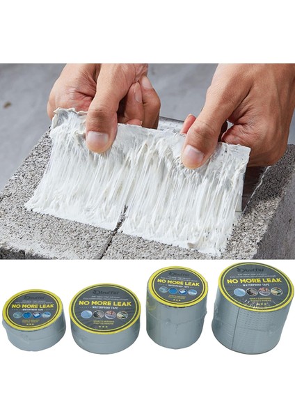 2 mt Yüksek Sıcaklık Dayanan Su Geçirmez Çatı Duvar Çatlak Onarıcı Yapışkan Bant Folyo 5 cm