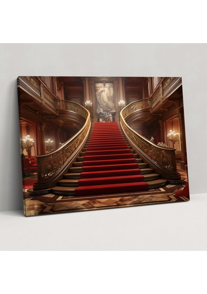 Titanik Büyük Merdiven Kanvas Tablo - Lüks Büyük Merdiven Titanik