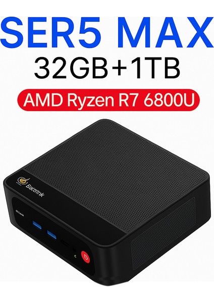 Ser5 Max Amd Ryzen 7 6800U 32GB Ram 1 TB Windows 11 Pro Mini Pc