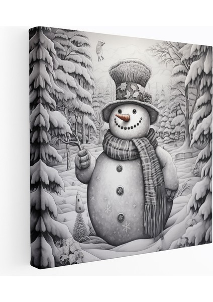 Renkli Gece Manzarası Kanvas Tablo - Yatak Odası Dekorasyonu Için Ideal