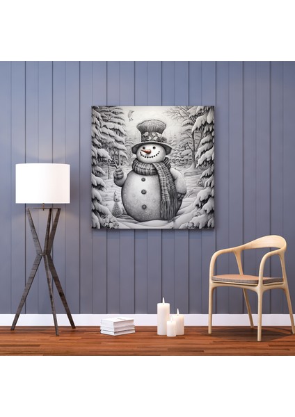 Renkli Gece Manzarası Kanvas Tablo - Yatak Odası Dekorasyonu Için Ideal modelleri