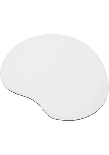Beyaz Bilgisiyar Notebook Bileklik Destekli Ergonomik Optik Mousepad 19X23 cm