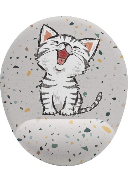 Fikirler Minik Kedi Bilek Destekli Mouse Pad