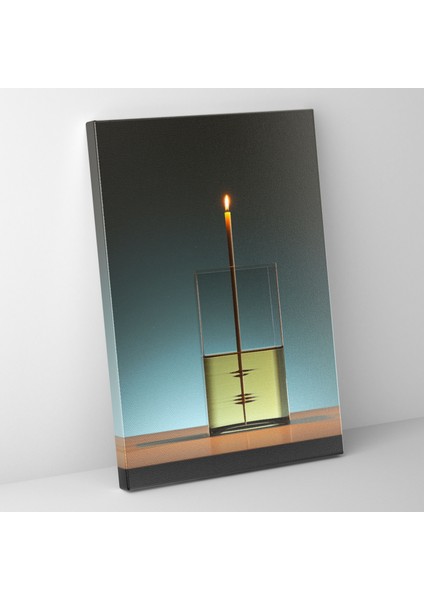 Gerçekçi Cam Heykel Duvar Dekorasyonu - Minimalist Tasarım Huzurlu Atmosfer Için Cam Heykel Duvar Dekorasyonu