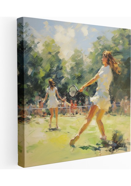 Empresyonist Tenis Kanvas Tablo: Oyunbaz Ralliler