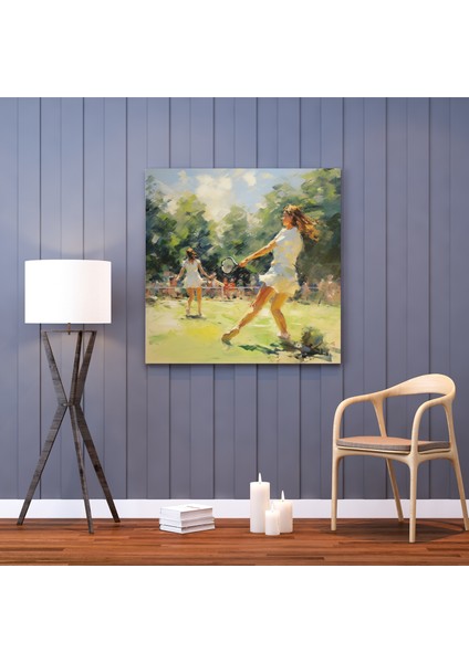 Empresyonist Tenis Kanvas Tablo: Oyunbaz Ralliler fiyatları