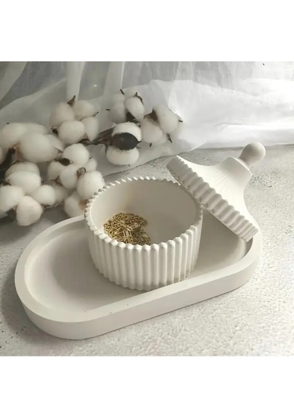 Dekoratif Takı Tabağı & Kapaklı Kase