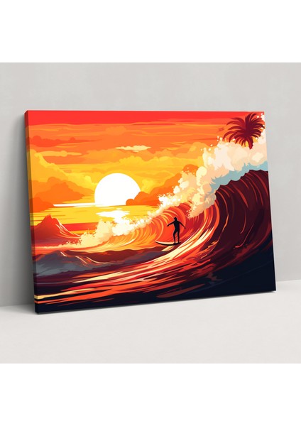 Dalga Resimleri - Ev Dekorasyonu Dalga Sörfü Kanvas Duvar Sanatı
