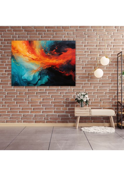 Volkan Soyut Kanvas Tablo - Canlı Renklerle Volkan Kanvas Duvar Sanatı fiyatları