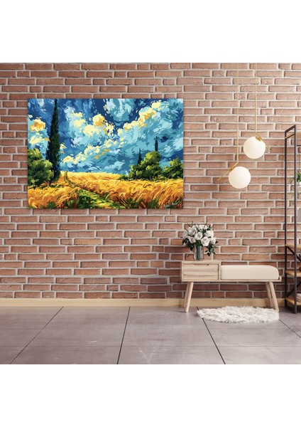 Vincent Van Gogh Buğday Tarlası Kanvas Tablosu - Duvar Sanatı ve Ev Dekorasyonu Için Vincent Van Gogh Kanvas Tablosu fiyatları