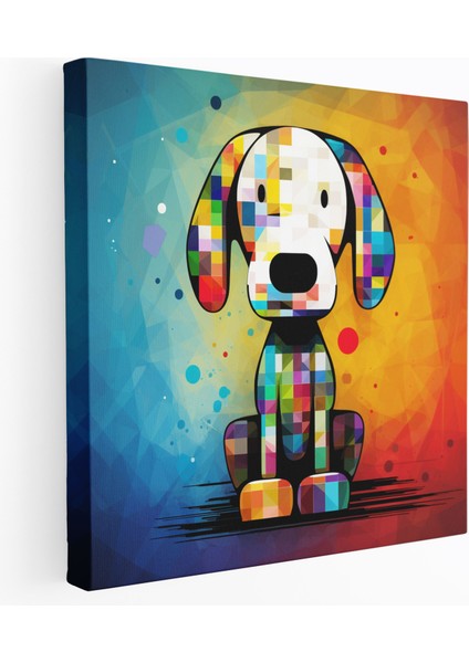 Snoopy Duvar Sanatı - Soyut Silüet Kanvas Tablo Baskı - Ev Dekorasyonu Kanvas Soyut Snoopy Silüeti