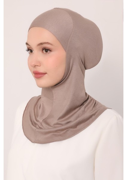 Bej Hijabchi Boyunluklu Bone