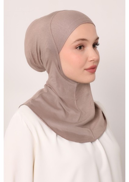 Bej Hijabchi Boyunluklu Bone fiyatları