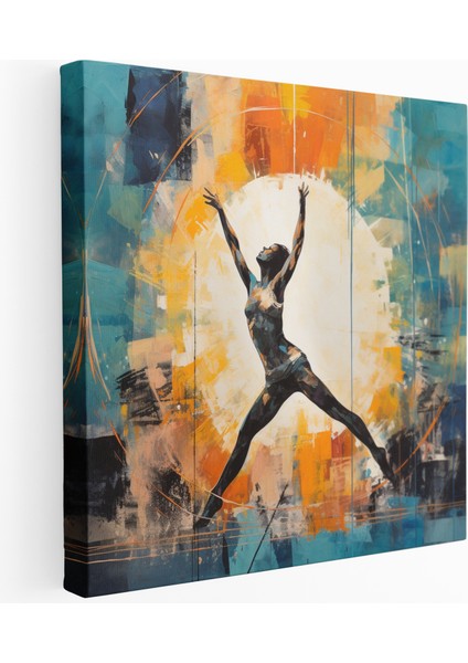 Modern Jimnastik Rutin Kanvas Tablo