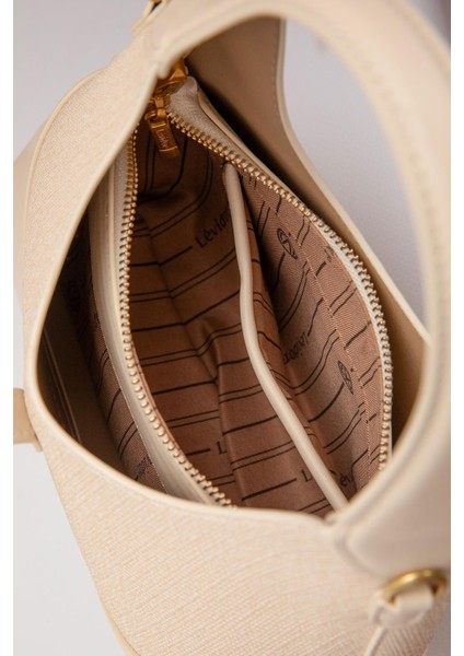 Krem Gold Zincir Aksesuarlı El Çantası fırsatları