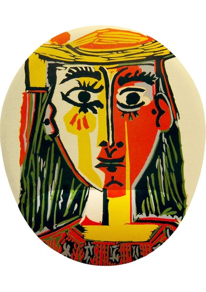 Fikirler Picasso Şapkalı Kız Bilek Destekli Mouse Pad