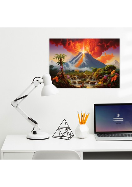 Volkan Kanvas Tablo - Ev Dekorasyonu Için Volkan Duvar Sanatı modelleri