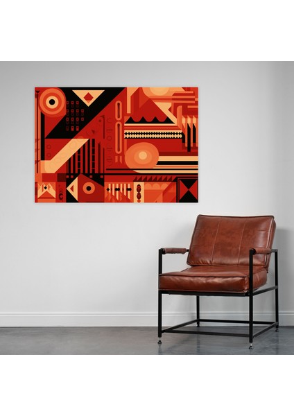 Türk Halı Desenli Duvar Dekorasyonu - Türk Halı Deseni Modern Sanat Eseri Kanvas Duvar Sanatı modelleri