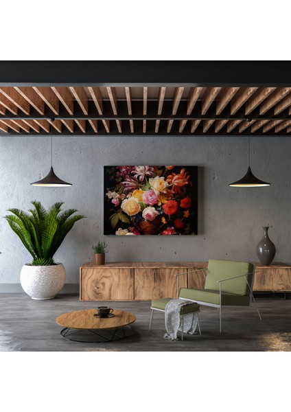Rönesans Çiçekli Natürmort Kanvas Tablo - Ev Dekorasyonu Duvar Sanatı modelleri