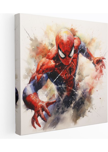 Spiderman Suluboya Kanvas Tablo - Ev Dekorasyonu Duvar Sanatı