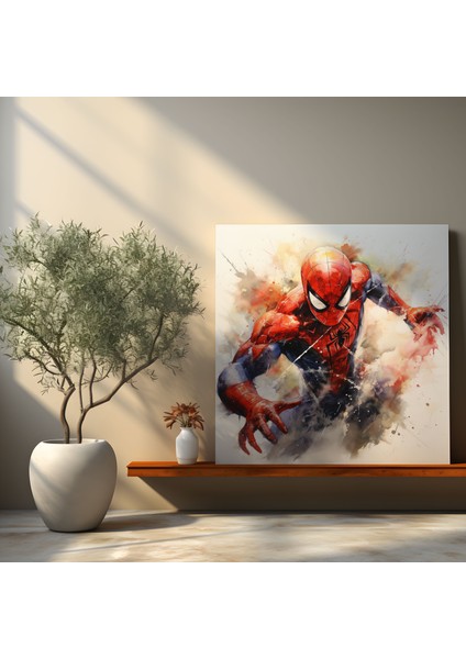 Spiderman Suluboya Kanvas Tablo - Ev Dekorasyonu Duvar Sanatı fiyatları