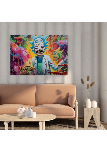Şehir Graffiti Rick ve Morty Kanvas Tablo Baskı fiyatları
