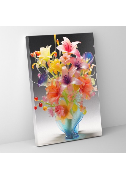 Gerçekçi Cam Heykel Kanvas Tablo - Gerçekçi Cam Heykel Kanvas Duvar Sanatı