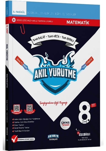 Akılyürütme 2026 8. Sınıf Matematik Doğrusal Denklemler, Eğim ve Eşitsizlikler 5. Fasikül