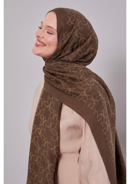 Haki Geometrik Desen Grazia Şal fiyatları