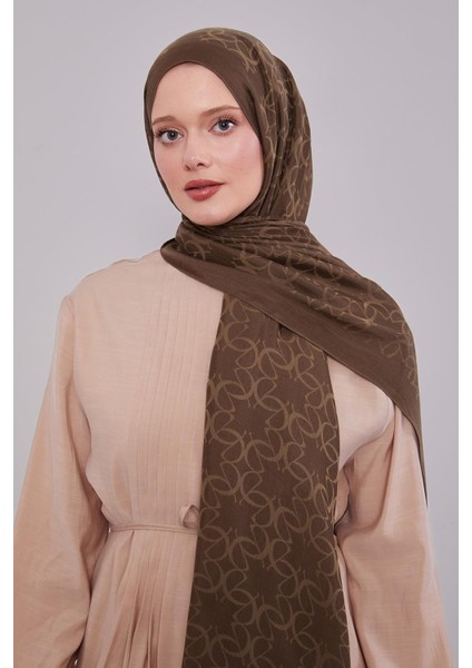 Haki Geometrik Desen Grazia Şal modelleri