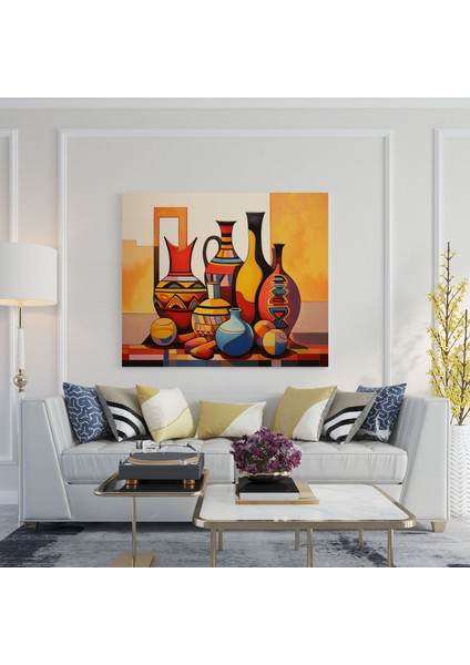 Güneybatı Duvar Dekorasyonu - Soyut Seramik - Duvara Asılı Tablo Duvar Dekorasyonu Kanvas Tablo Sanatı modelleri